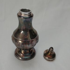 Pewter Vintage Mini Vial. Silver 4" EUC.